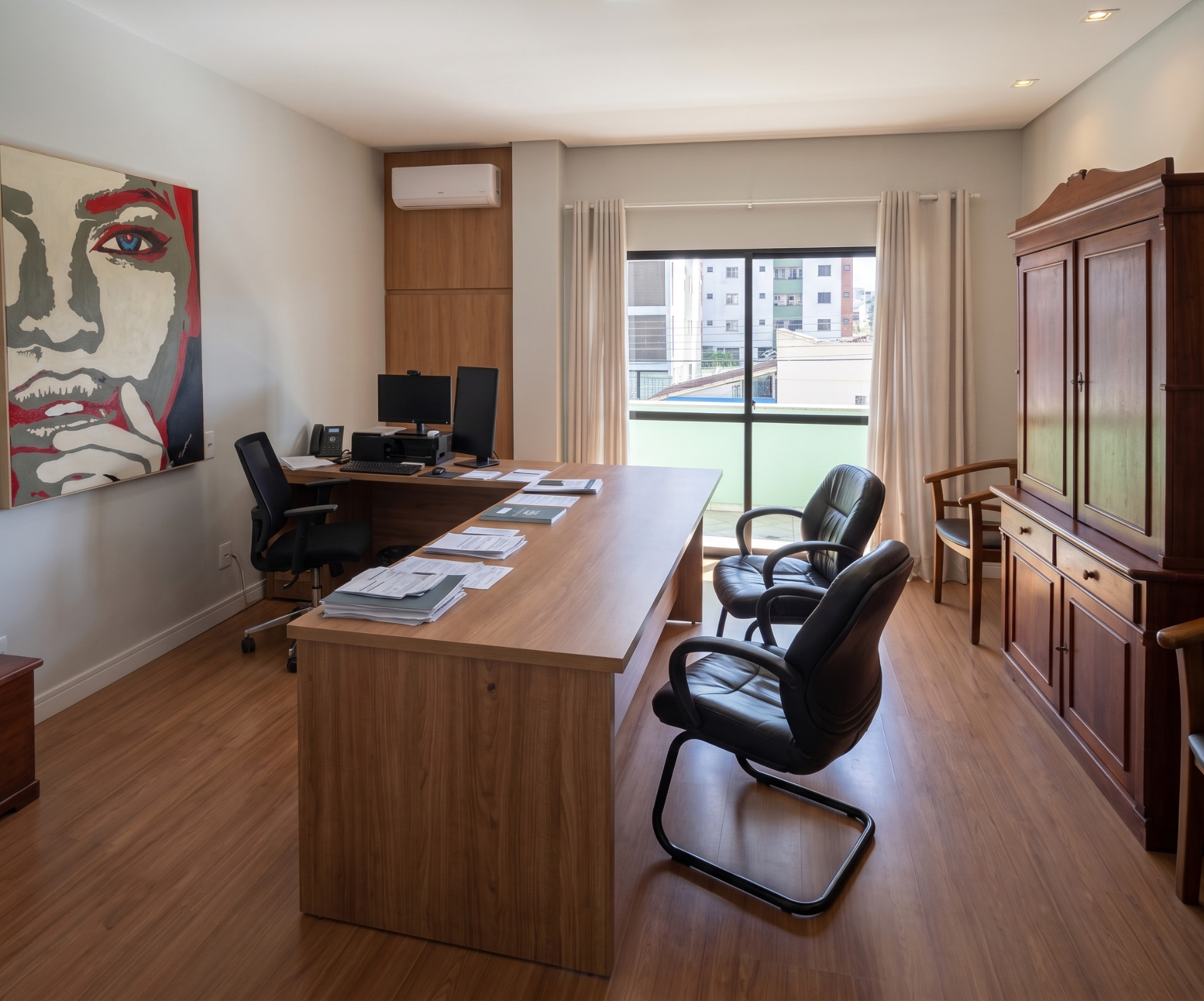 Espaço interno do escritório de advocacia